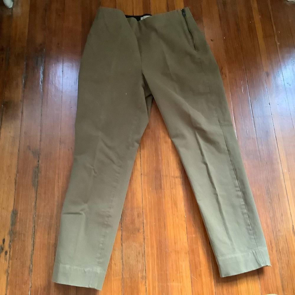 Everlane high rise skinny side zip cigarette pants